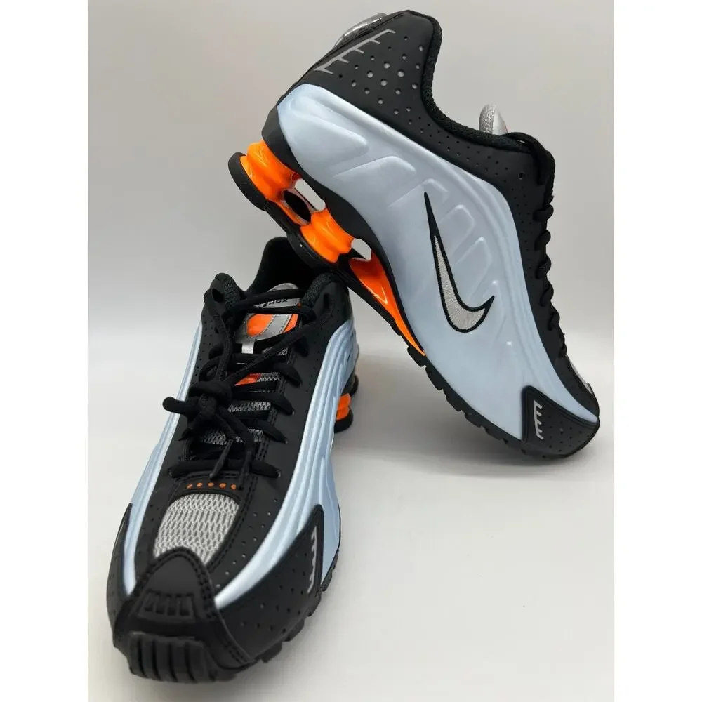 Nike Shox R4 Blue Tint Total Orange Women’s Size 8.5 AR3565-401 New.